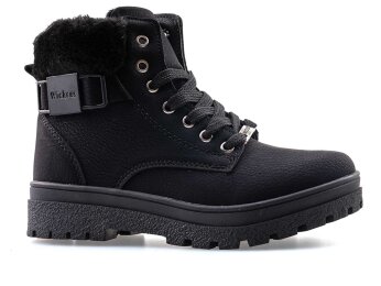 Wickers 2160 Filet Bot Kürklü - Siyah/Nubuk - 5