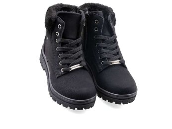 Wickers 2160 Filet Bot Kürklü - Siyah/Nubuk - 6