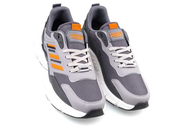 Wickers 2757 Merdane Triko - Füme/Buz/Turuncu - 2