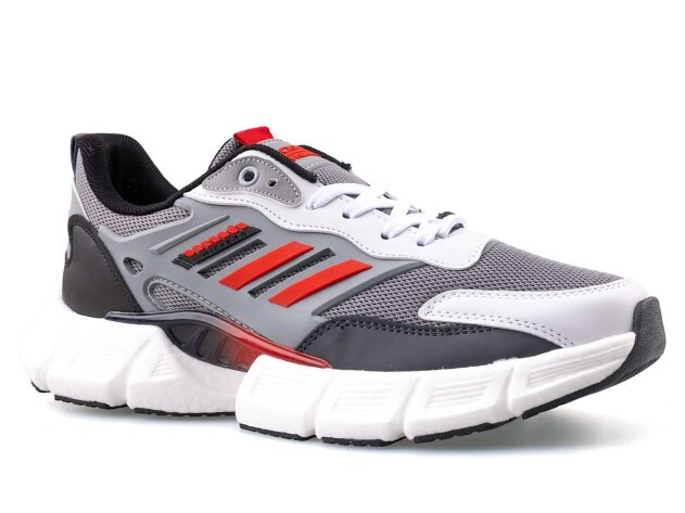 Wickers 2757 Merdane Triko - Gri/Beyaz/Kırmızı - 1