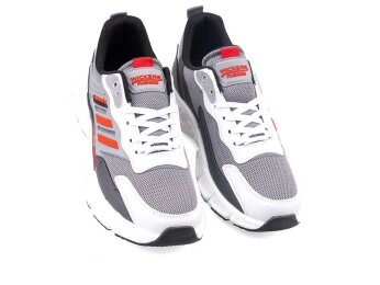 Wickers 2757 Merdane Triko - Gri/Beyaz/Kırmızı - 2