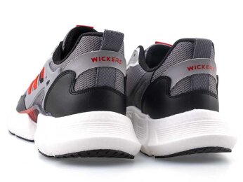 Wickers 2757 Merdane Triko - Gri/Beyaz/Kırmızı - 3