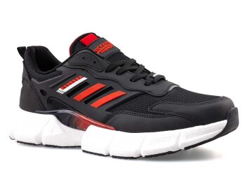 Wickers 2757 Merdane Triko - Siyah/Kırmızı - 1