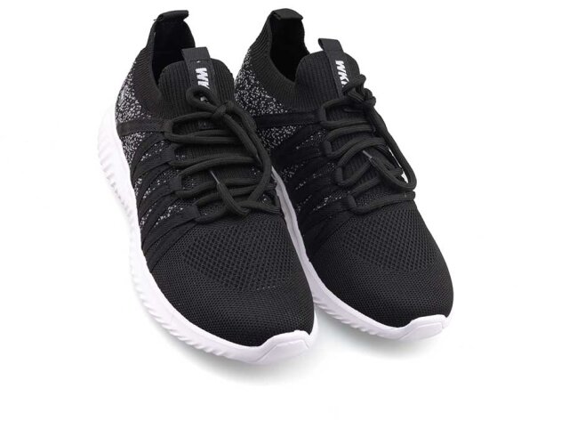 Wickers 2839 Merdane Triko - Siyah/Beyaz - 2