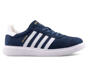 Wickers 2883 Merdane Cilt - Lacivert/Beyaz/Süet - Wickers