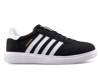 Wickers 2883 Merdane Cilt - Siyah/Beyaz/Süet - 1