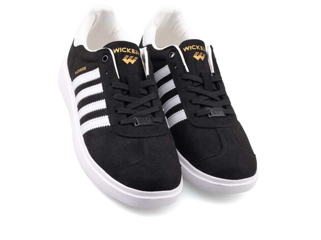 Wickers 2883 Merdane Cilt - Siyah/Beyaz/Süet - 2