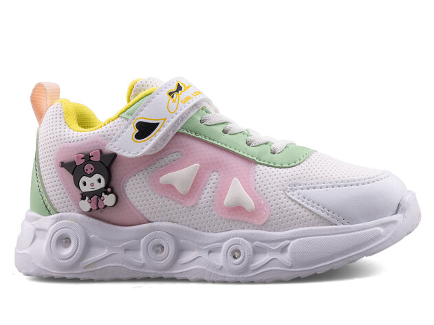 Willas 0025 Patik Cilt Işıklı - Beyaz/Pembe - 1