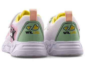 Willas 0025 Patik Cilt Işıklı - Beyaz/Pembe - 3