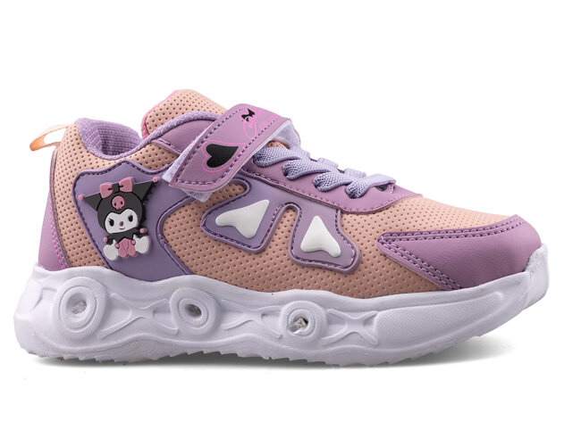 Willas 0025 Patik Cilt Işıklı - Lila/Pudra - 1