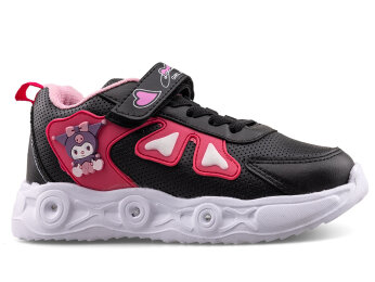 Willas 0025 Patik Cilt Işıklı - Siyah/Pembe - 1