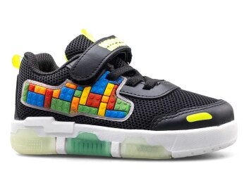 Wisco 077 Patik Anrk Işıklı - Siyah/F. Sarı - Wisco